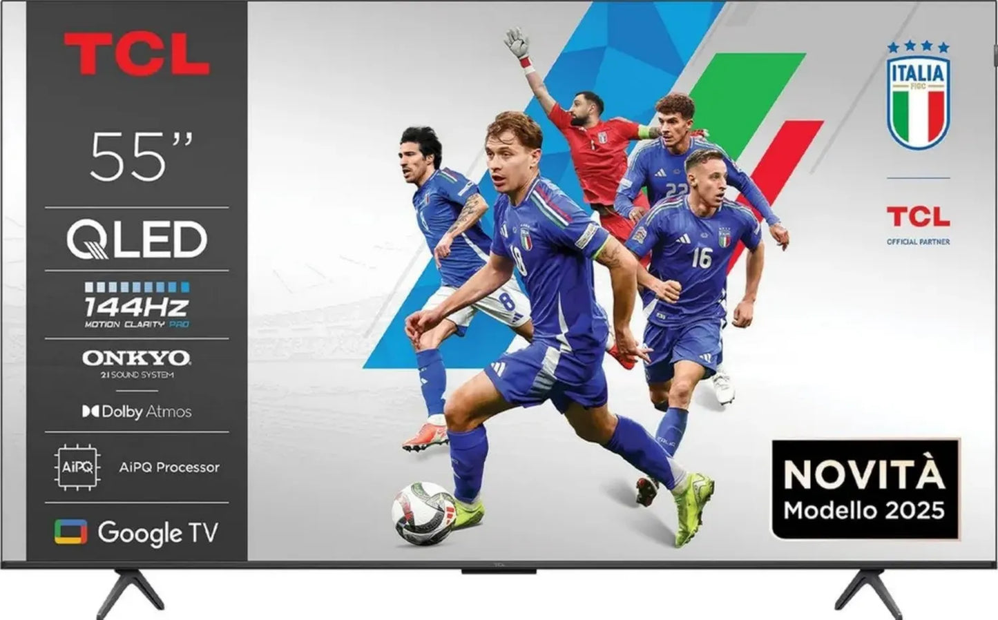 TCL Téléviseur 55' QLED 4K UHD 144Hz avec Google TV