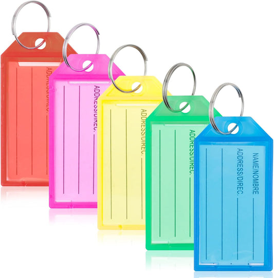 Étiquettes porte-clés: en plastique, 20 Pièces