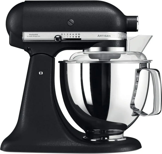 KitchenAid Robot Culinaire Artisan - Multifonctions avec Accessoires Inclus - Truffe Noire