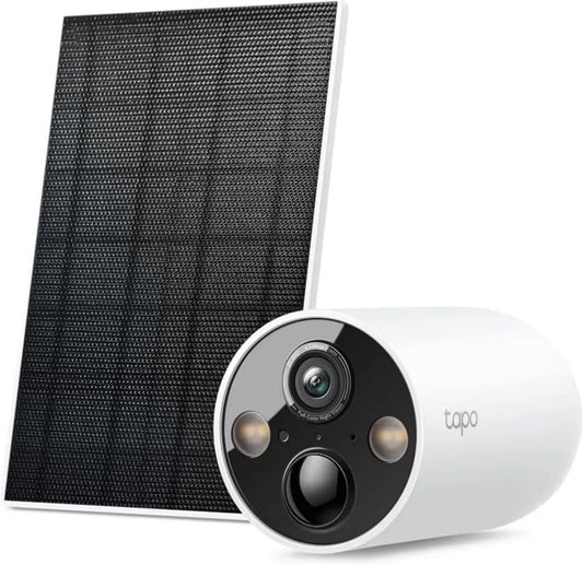 Caméra de Surveillance Extérieure WiFi 2.5K Tapo C425 avec Panneau Solaire et Batterie Longue Durée