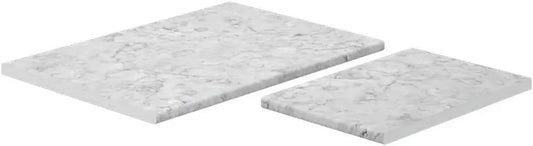 Vicco Plateau de Cuisine R-Line, Design Marbre Blanc, 114cm, pour Armoire d'angle 87x87, Compatible avec Meubles Bas