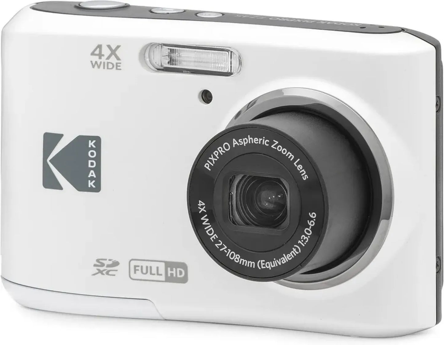 Appareil Photo Numérique Compact KODAK Pixpro FZ45, 16 MP, Vidéo HD 720p, Coloris Noir et Blanc